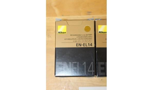 3 oplaadbare batterijen NIKON, type EN-EL14